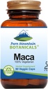 Pure Mountain Botānika Maca Saknes Kapsulas - Kosher Vegan Caps Now with 1000 mg Organic Raw Macca and Želatinizēta Maca Root Papildinājums