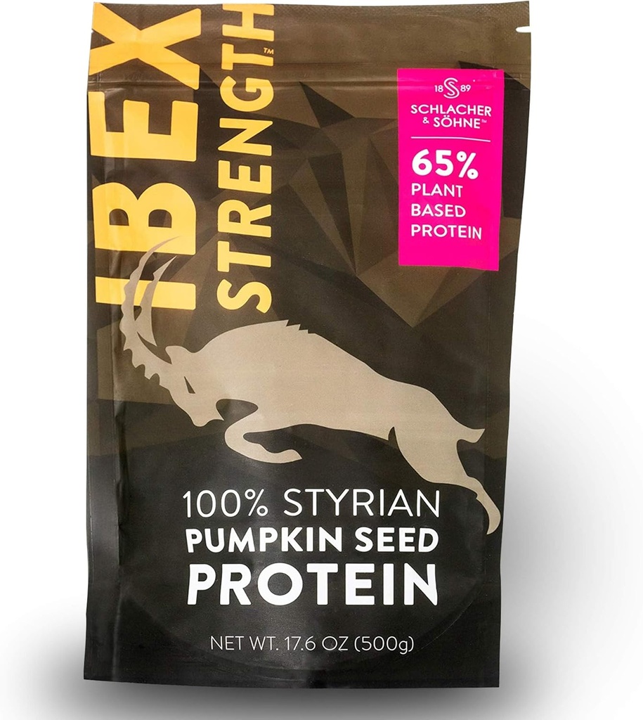 Schlacher & Söhne Styrian Pumpkin Seed Protein Powder: 100% Pure, Plant Protein, Non GMO, Gluten Free, Vegan, No Additives, Boost’s Immune System, Improves Digestion, Made in Austria 17.6 OZ