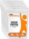 BulkSupplements.com Casein Protein Powder - Micellar Casein Powder, Slow Digesting Protein - Unflavored & Gluten Free, 30g per Serving, 1kg (2.2 lbs) (Pack of 5)