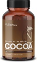 Nutrisa Cocoa Capsules 2000mg - Y tế tim cấp cao, Nitric Oxide & Circation Concation - 500m Cocoa Flavanols mỗi dịch vụ - EPEB được cấp chứng nhận về sự tinh khiết & Potency - Vegan, 120 Capsules, 40 phục vụ