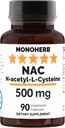N-Acetyl-L-Cysteine - NAC - 500 mg - 90 Veg kapslar