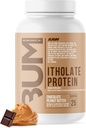 RAW WHOY Isolate Protein Powder, Chocolate Peanut Butter (CBUM Itholate) - 100% Grass- Grass Sports Nuttraction Poader for Muscle Growth & Recovery - Lower-Fat, Low Carb, Forally Flavored - 25 Pelayan