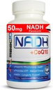 MAAC10 NADH + CoQ10 Supplemento | Grande Tasting Chewable Tablets | 50mg PANMOL® NADH + 100mg CoQ10 | per Fatigue, Energy e Mental Focus | NAD+ Supplemento (60 compresse 2 per porzione)
