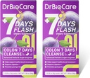 DrBioCare Colon 7 Days Cleanse, 7 Days Flash, Colon Cleanse, Detox & Digestive Support, Prune Flavor - 14 Pack