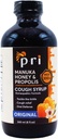 P.R.I Natural Dry Cough Syrop z Manuka Honey, Propolis, Tea Tree Oil i witaminy C - ból gardła i wsparcia immunologicznego, Oryginalny Flavor, 8oz