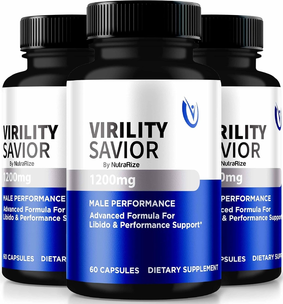 (3 Pack) Katup Penyelamat Virilitas untuk Pria, Pria VirilitySavior Resmi Formula, Premium Pill untuk Max Performance and Confidence, Alll-Natural Dukungan Untuk Kesehatan dan Wellness (180 Capsules)