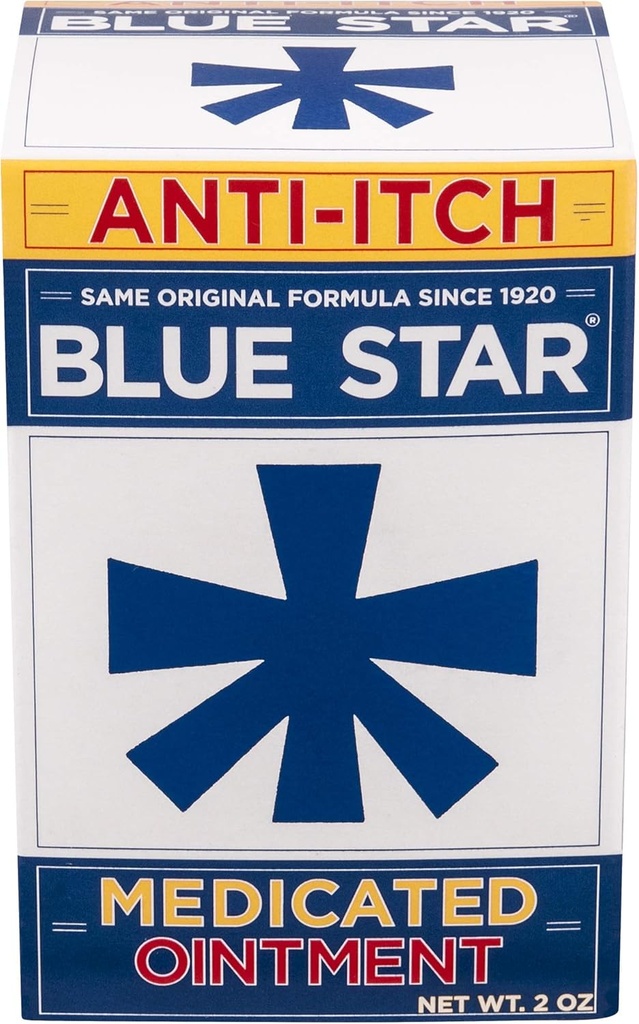 Blue Star ant-Itch Medication Ointment 2 oz (Pack of 3)