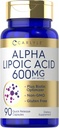 Carlyle Alpha Lipoic Acid 600mg Plus Biotin Optimizer 90 kapsler ikke-GMO & Glutenfri Supplement
