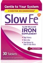 بطيئاً طراز Fe 45mg Iron supplement for Iron Deficiency, slow release, High Potency, easy to Swallow Tablets - 30 count
