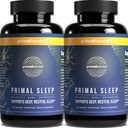 Primal Harvest 2 Pack, Primal Sleep, 120 Капсули з Valerian Root, L-Tryptophan, GABA, ромашка і Melatonin 3mg