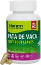 Hanan Pata de Vaca 100 capsule – Supporta Detox & Digestive Health 100% Pure Cow’s Foot Leaves (Bauhinia forficata) Vegan & Non OGM Natural Herbal Supplement from Peru