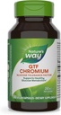 Nature's Way GTF Chromium, Factor de tolerancia á glicosa, soporta Metabolismo de glicosa saudable*, 200 mcg Chromium por servizo, 100 cápsulas de Vegan (Packaging May Vary)