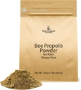 PURE ОРИГИНАЛНИ СУРОВИНИ Bee Propolis Powder (1 lb) No Fillers, Lab Verified, Always Pure