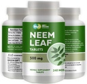 Таблетки Neem - 100% Pure (Azadirachta Indica) (240 Count - 500mg) 120 Days Supply (1 Pack)