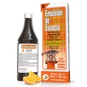 Emulsion de Escocia Cod Liver Oil, Orange Flavor, 6.5 fl oz (1 Pack) – Fish Oil with Vitamins A, D, E, B1, Omega-3 for Immune and Bone Health, Kids & Adults