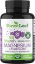 Forest Leaf Magnesi L-Thrente Magtein Capules - 2000mg Magnesi Tremone suplementaris supports Cognitive, Focus, cervell, calma i somnia per a Men i Dones 90 Powder Vseg