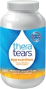 TheraTears Omega 3 Suplemento para cuidados com os olhos, 1200mg Óleo de peixe e óleo de linhaça orgânico com vitamina E, 180 contagem