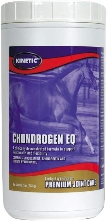Kinetic Technologies 044022 Chondrogen Eq Powder untuk Molasses Kuda (150 Dose), 75 oz