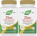 Nature's Way Zinc Lozenges with Vitamin C & Echinacea, Zinc Supplements for Men and Women, Immune Support*, Wild Berry Flavor, 60 Lozenges, (Pack of 2), (Packaging May Vary)