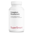 SuperSmart Potassium Bicarbonate (High Dose) - Electrolyte Mineral - pH Acid-Base Balance - Potassium Supplement | Non-GMO & Gluten Free - 120 Vegetarian Capsules