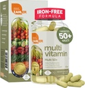 Zahler Multivitamin 50+, Формула без железа + Лютеин для здоровья глаз, 60 капсул.