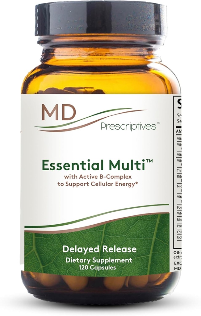 MD Prescriptives - Essential Multi (Delayed Release) - Мультивитаминные минеральные комплексные добавки для повышения гормональной поддержки - 120 капсул