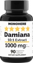 MONOHERB Damiana Extract 1000 mg - 90 Vegetarian kapsulak