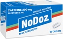 NoDoz 200mg kofeīna Tabletes Maksimālais stiprums, 60 Caplets Kopā