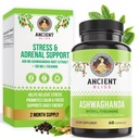 Ancient Bliss Ashwagandha with L-Theanine & Black Pepper Extract Capsules, Energy & Natural Mood Support Supplement, Focus Supplement for Adults