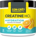 CON-CRET Creatine HCl + Hydration - Electrolyte Powder Tub - Citrus Mango ) Sugar Free Electrolytes ) Rehydration Formula w Potassium, Sodium, Zinc, Magnesium to Hydrate ' Recover (40 serv)