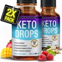 Toplux Keto Diet Drops Ketogenic Supplement - Premium formula Ketosis onartzeko, Absorption Liquid hobea, Garcinia Cambogia, Gizon eta Emakumeentzako