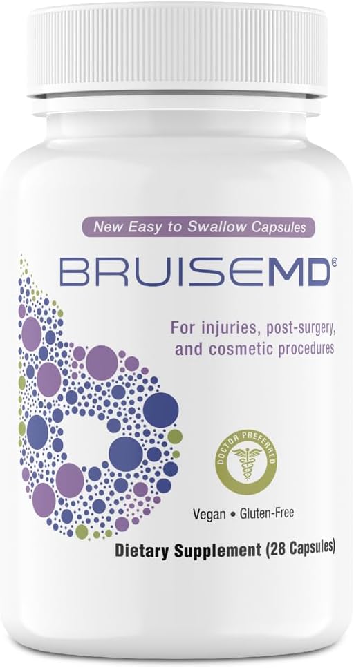 Arnica 1000mg i Bromein 500mg 2,400GDU/g suplementari per a Bruing i Swelling, fàcil d'empassar Capsules (7-Day) - Avançat Bruis Tractament de la fórmula