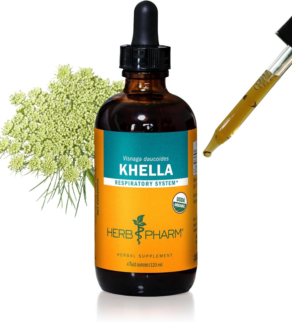 Herb Pharm Khella Liquid Extract för andningssystemet Support - 4 Ounce