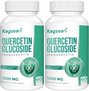 Quercetin Glucoside 1200 mg lisäravinteet - Isoquercetin 6X hyötyosuus,120 kasviskapselia,sisältää mustaa Pepper & Rutinia Max Imeytyminen