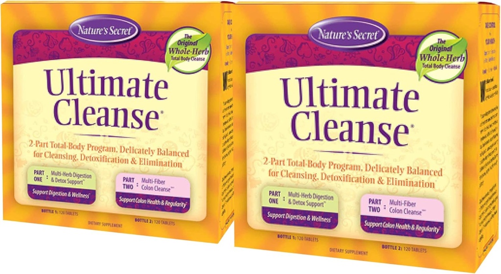 Nature's Secret Ultimate Cleanse Zwei 120 Tabletten (Pack von 2)