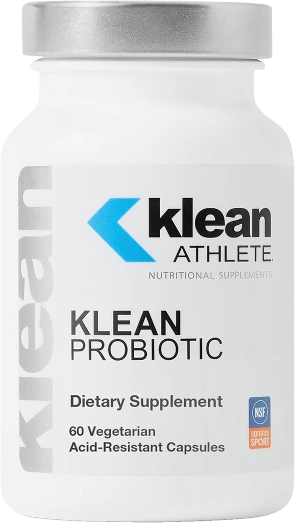 Klean Athlete Klean Probiotic | Shelf Stable Probiotic כדי לתמוך במערכת החיסון והבריאות הכללית של מערכת העיכול | NSF מוסמך לספורט | 60 קפסולות צמחוניות