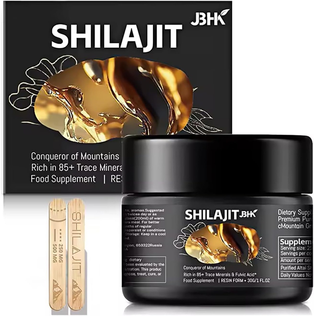 Pure Shilajit Resin Rich Trace Minerals for Immunity System 50g Pure Himalayan Organic