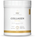 VTC VitaTradingCo. Grass-Fed Collagen Peptides Pulber | Tüüp I & III | Hüaluroonhape & Vitamiin C | Terved juuksed, nahk ja liigesed | Mitte-GMO, Paleo, Keto | 30 Servings (maitsestamata)