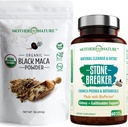 Organic Black Maca Root Powder + Chanca Piedra Stone Breaker Capsules