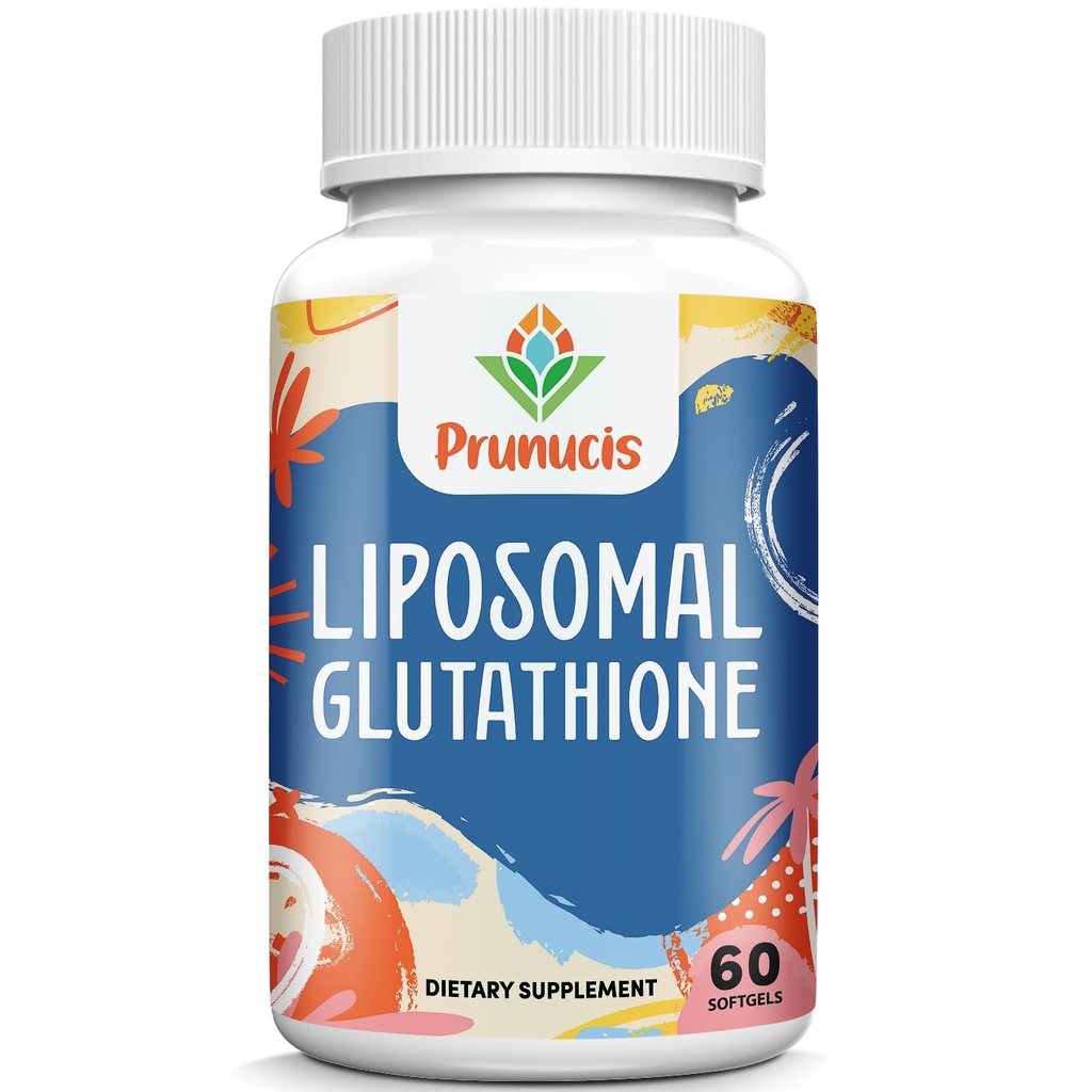 Liposomal Glutathione, with Vitamin C, Milk Thistle & Alpha-Lipoic Acid, Master Antioxidants, Pure Reduced L-Glutathione - Immune System, Energy, High Absorption, 60 Softgels