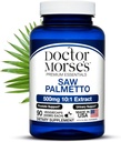 Morse医生的Saw Palmetto 10:1 摘录 500mg 等重至 5000mg,前列腺健康支持 男女-FDA-注册设施,NSF-认证设施 - 超强公式 - 90 Caps