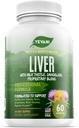 100% Pure Liver Cleanse Detox Support Formel - Herbal Liver Support Supplement - Milk Thistle, Dandelion Root, Beetroot, Artichoke Extract, Liver Health - Jujube Milk Thistle Detox Capsules