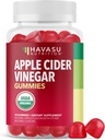 Apple Cider Vinegar Gummies - אורגני ACV ויטמינים לבריאות העיכול, Metabolism & Gut Support - 30 Count - טבעוני, Non-GMO, Gluten-Free - Delicious Flavor & No Harsh Taste - 15 יום אספקה