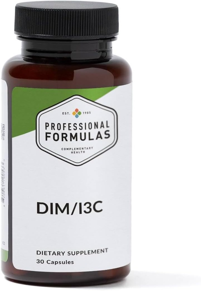 Profesionalūs formulės DIM / I3C - Hormonų balansas parama su Diindolilmetanas, Indole- 3- Carbinol, Vitaminas C, Vitaminas E & Magnis - Skatina sveiką Estrogenų metabolizmo & Detox Pathways - 30 Capsules