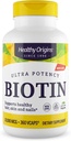 Zdravý pôvod Biotin 10 000 mcg (USP stupeň, non-GMO, lepok zadarmo, podpora vlasov, podpora nechtov), 360 Veggie Caps