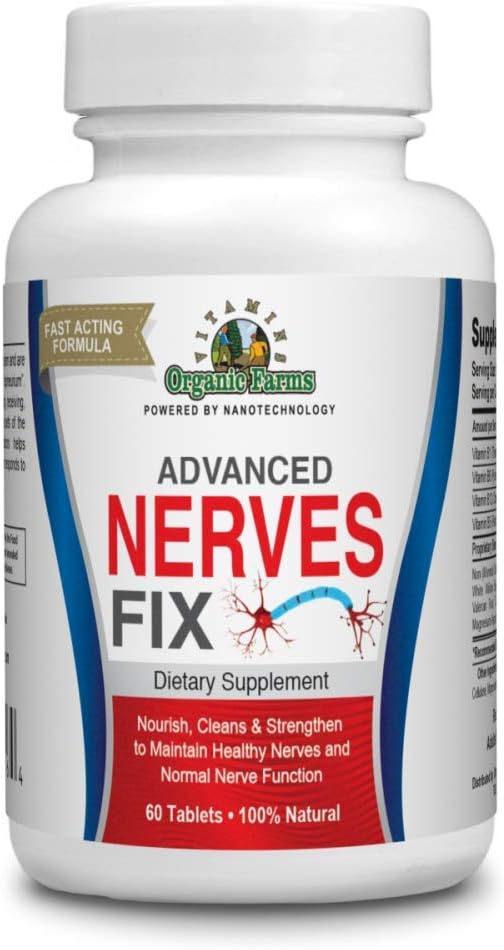 Organiniai Farms Vitaminai Nerves Fix - 60 tabletės - Nervų sistemos - 100% natūralios mitybos priedas