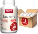 Jarrow Formulas Taurine 1000 mg, Dietary supplement, Amino Acid supplement for Brain Health Support, 100 Capsules, 100 Day Supply, (Pack of 12)
