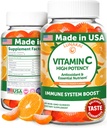 Lunakai USA Made High Potency Vitamin C Gummies for Dewata and Kids - 300mg Ammune Support - Non-GMO, Vegan, Delicious Orange Flavor, 60ct