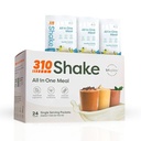 310 Nutrition – All-In-One Meal Replacement Shake - New Formula with Fiber Rich Vegan Superfood Blend - Natural Sweeteners - Low Carb Shake, Keto & Paleo Friendly - Gluten Free - 26 Essential Vitamins & Minerals - Variety Shake Box - Vanilla Crème