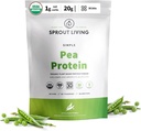 Sprout Living Futein Powder, Unflavaored, 20 gms of Plant Protein Powder mà không cần nhân tạo Sweeteners, Non Dairy, Non-GOO, Vegan, Gluten free (1 đô, 19 phụng sự)